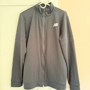 New Balance Performance Jacket Zip Front Side Pockets Black Size M